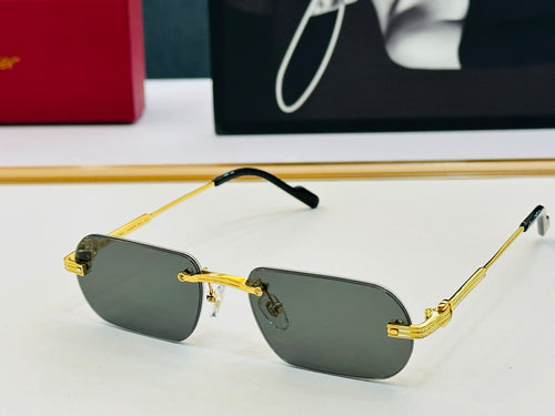 Cartier CT0577S Fashion Gold Lens Sunglasses for Men & Women