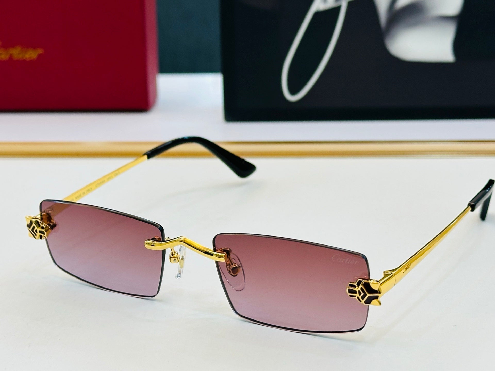Cartier CT0598S Fashion Blue Lens Sunglasses for Men & Women - detail image 3