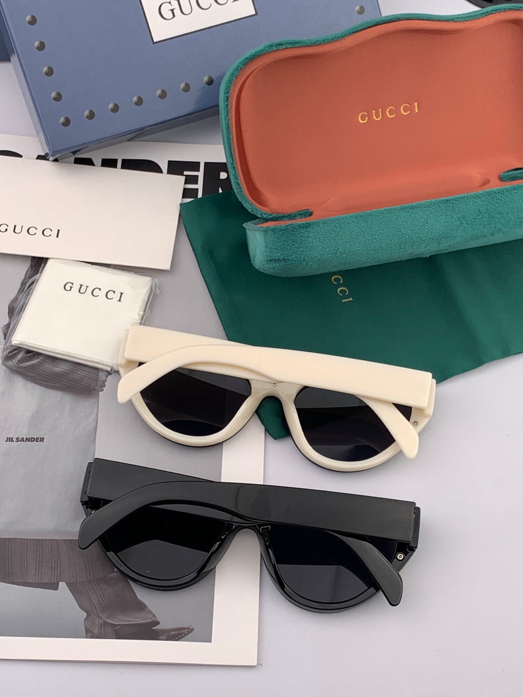 Gucci G82036 Square Gold Lens Sunglasses for Men & Women - detail image 6