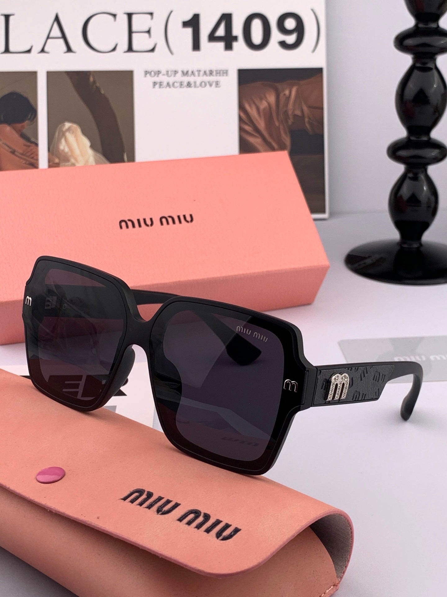 Miu Miu M9304 Fashion Pink Lens Sunglasses for Men & Women - 867228 - detail image 5