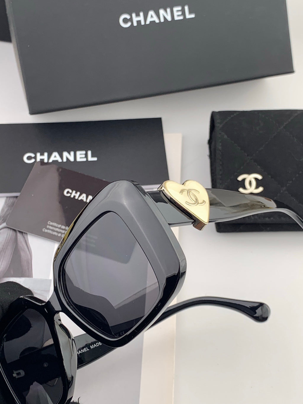 Chanel CH8551 Fashion Blue Lens Sunglasses for Men & Women - detail image 3