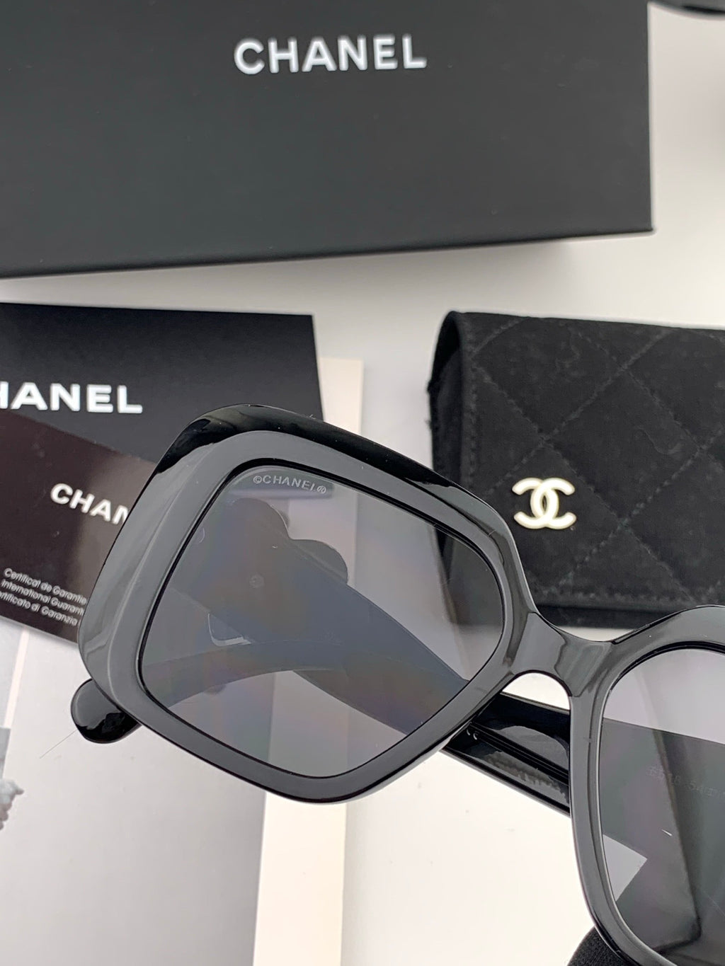 Chanel CH8551 Fashion Blue Lens Sunglasses for Men & Women - detail image 5