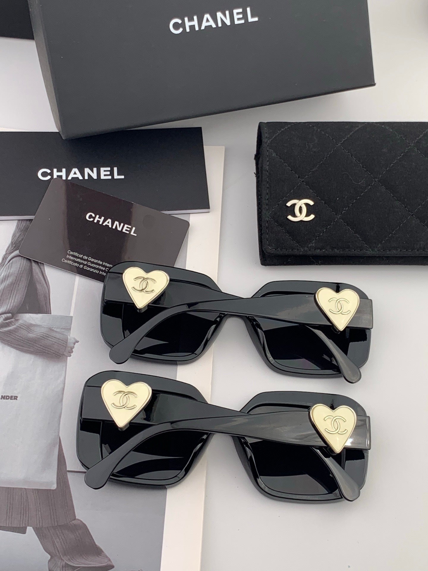 Chanel CH8551 Fashion Blue Lens Sunglasses for Men & Women - detail image 6