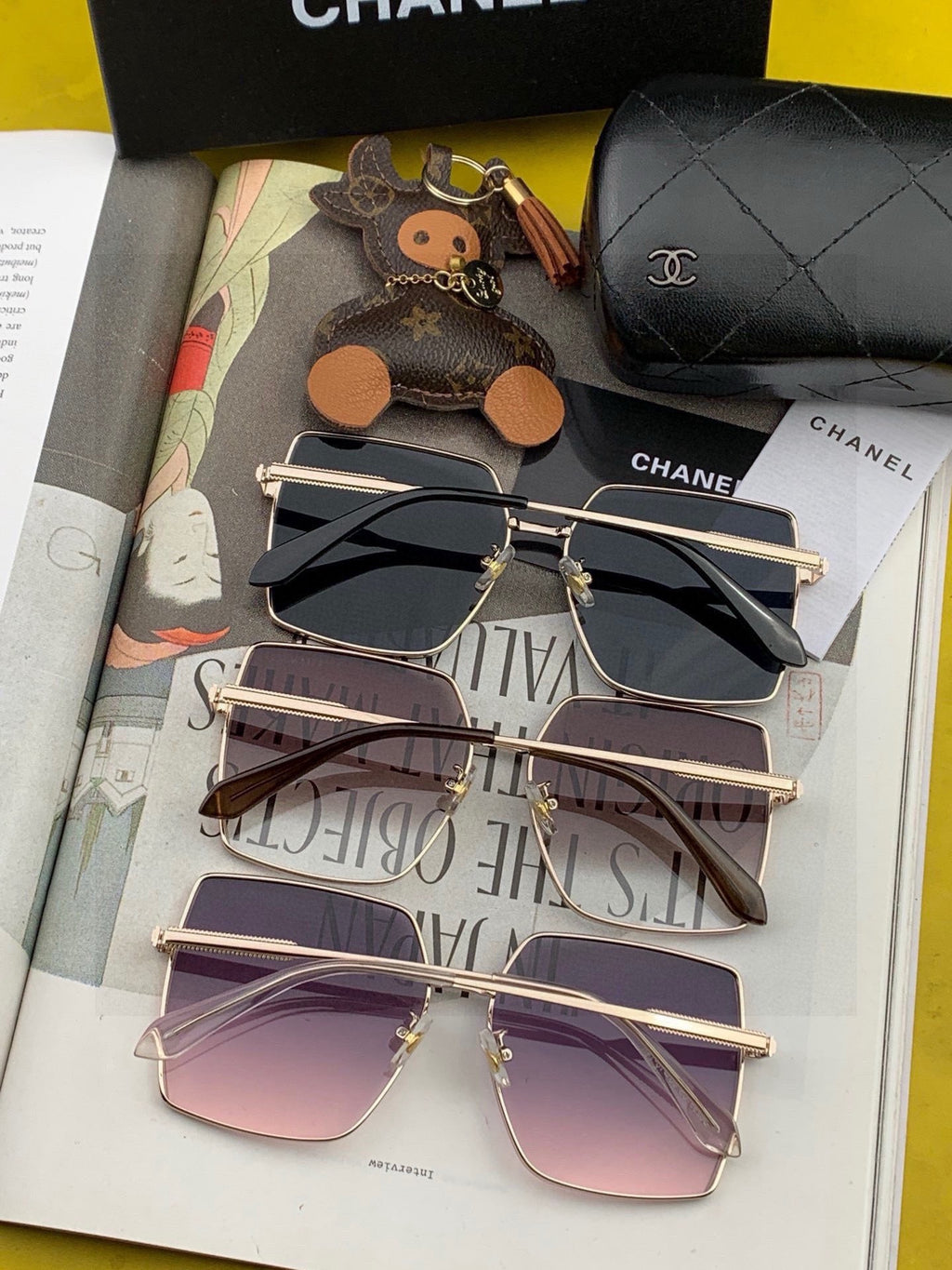 Gucci G0421 Metal Fashion Purple Lens Sunglasses for Men & Women - detail image 7