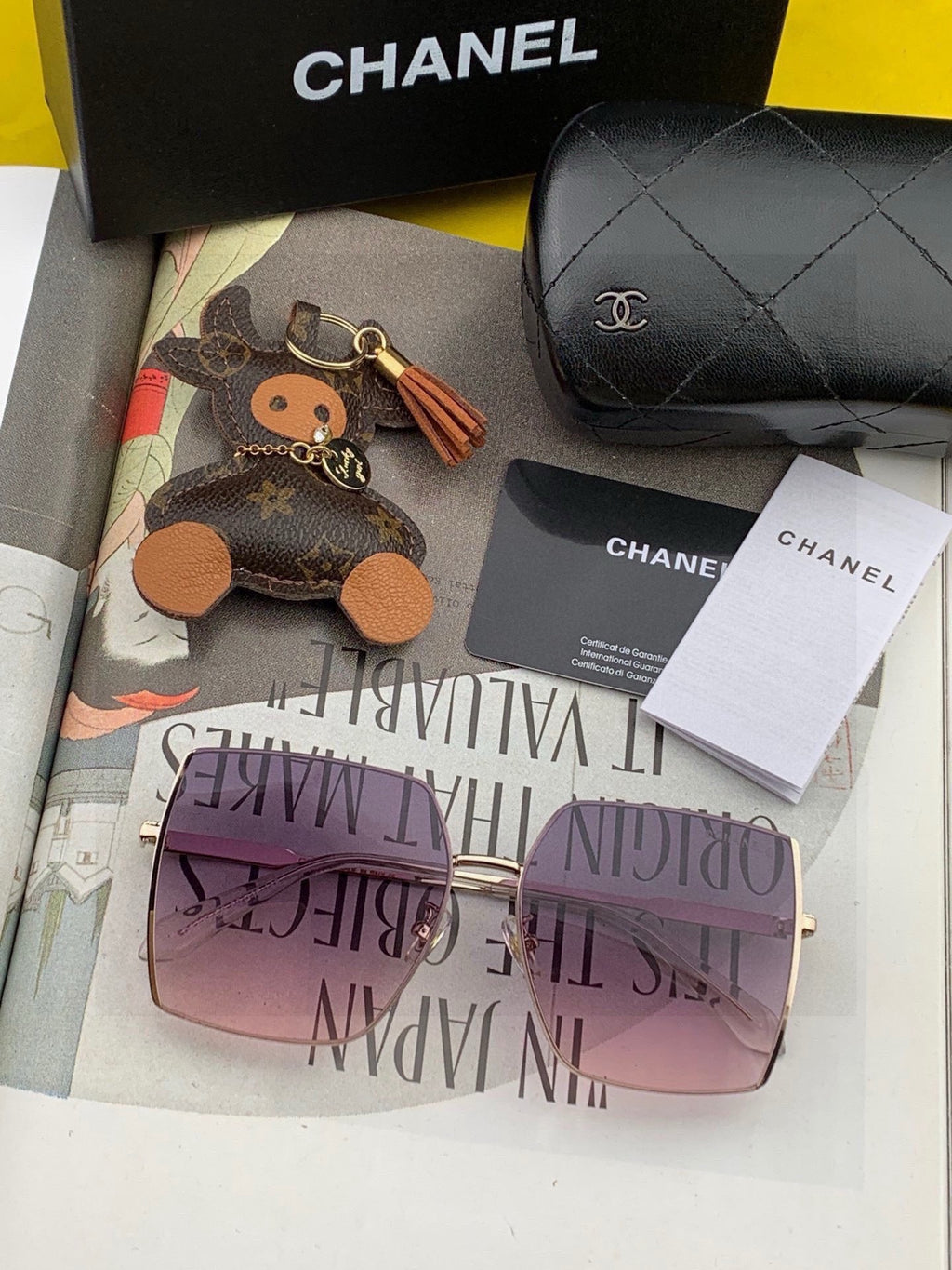 Gucci G0421 Metal Fashion Purple Lens Sunglasses for Men & Women