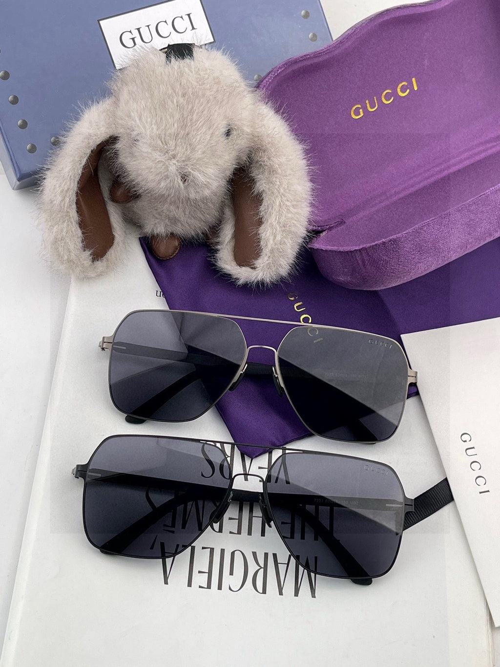 Gucci G3733 Polarized Fashion Black Lens Sunglasses for Men & Women - 866951 - detail image 6