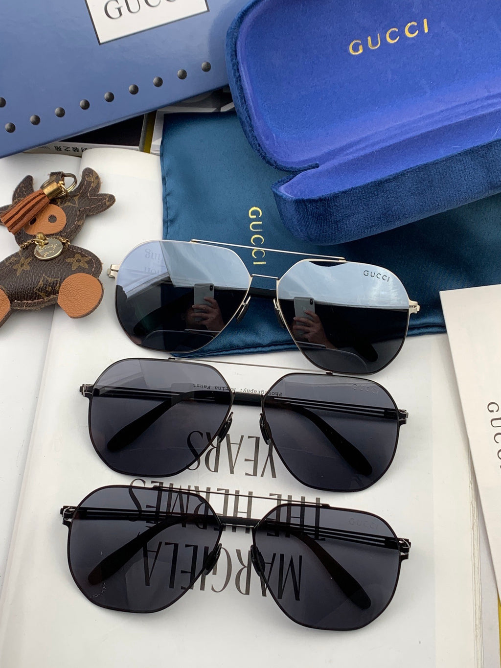 Gucci G6710 Fashion Gold Lens Sunglasses for Men & Women - 866954 - detail image 5