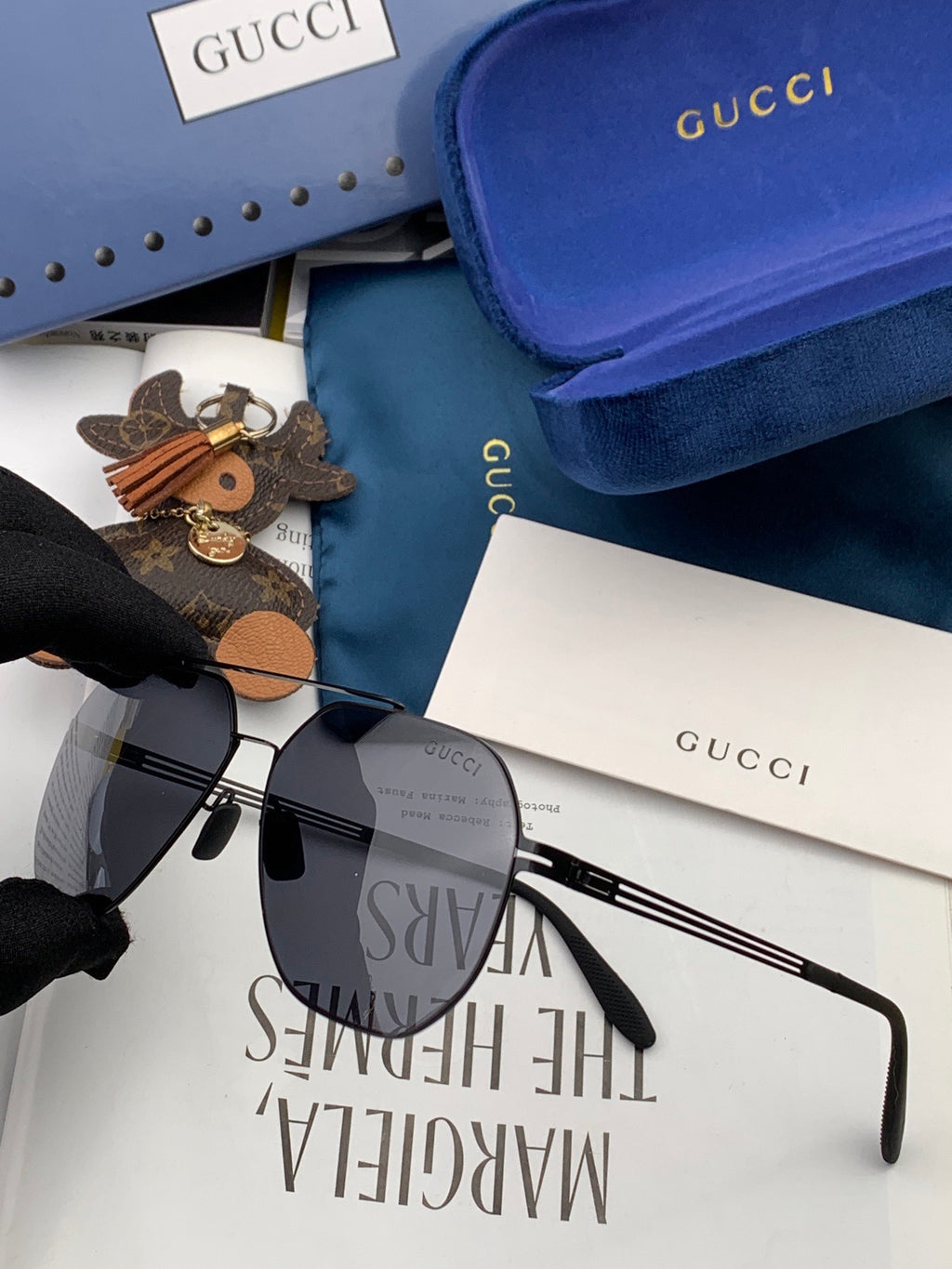 Gucci G6710 Fashion Gold Lens Sunglasses for Men & Women - 866954 - detail image 4
