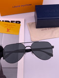 Louis Vuitton L08902 Polarized Aviator Red Lens Sunglasses for Men - 866904