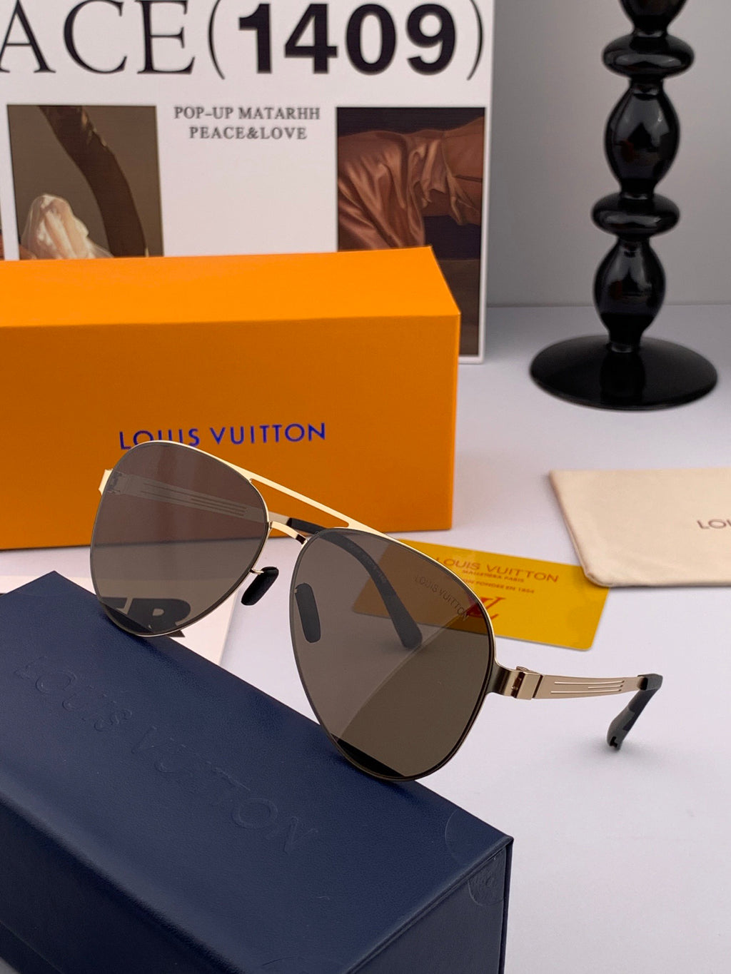 Louis Vuitton L58900 Fashion Gold Lens Sunglasses for Men & Women - detail image 5