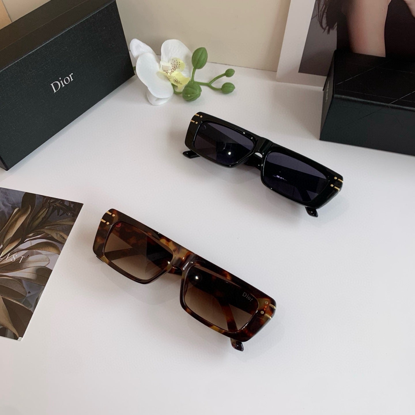 Dior Square Black Lens Sunglasses for Men & Women - 431845 - detail image 4