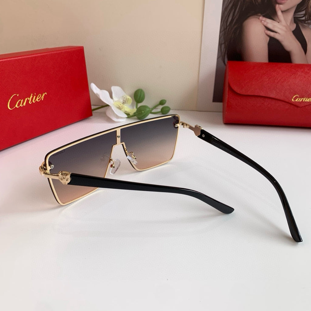 Cartier Square Red Lens Sunglasses for Men & Women - 432365 - detail image 2