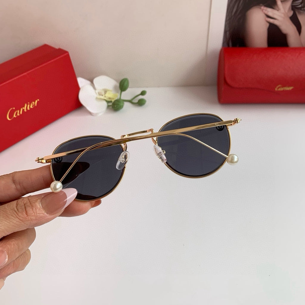 Cartier Round Silver Lens Sunglasses for Men & Women - 998197 - detail image 3
