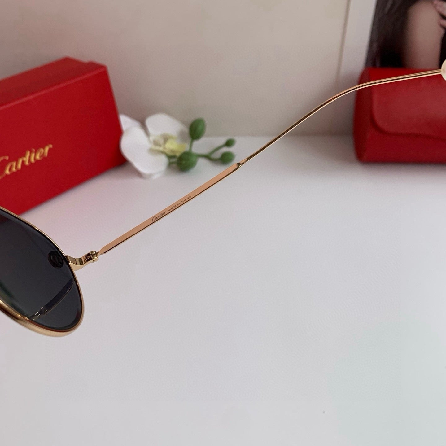 Cartier Round Silver Lens Sunglasses for Men & Women - 358571