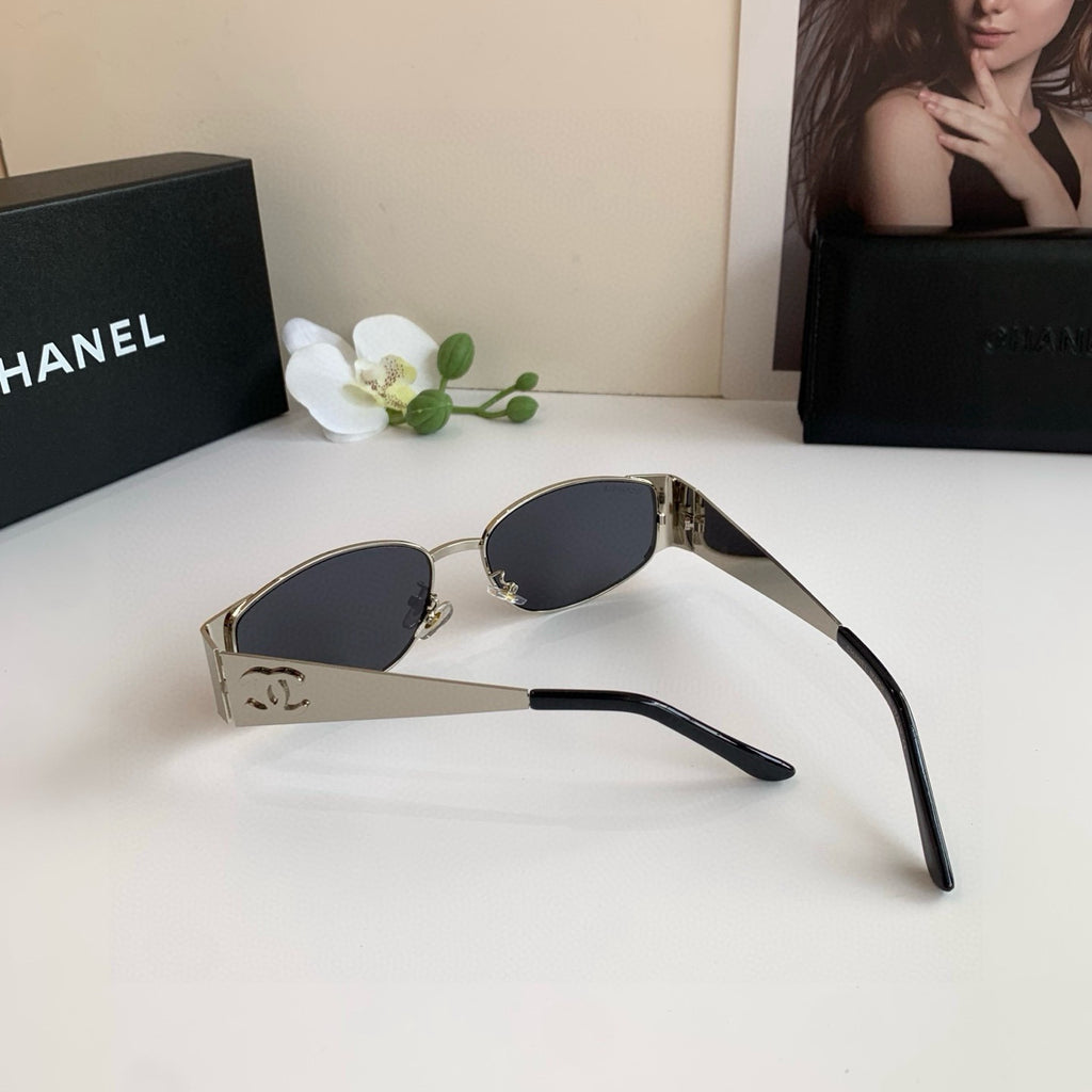 Chanel Metal Square Silver Lens Sunglasses for Men & Women - 357989 - detail image 2