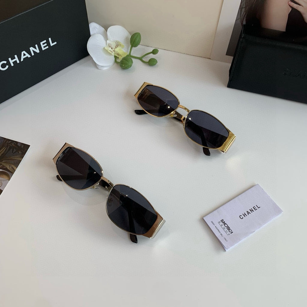 Chanel Metal Square Silver Lens Sunglasses for Men & Women - 357989 - detail image 4