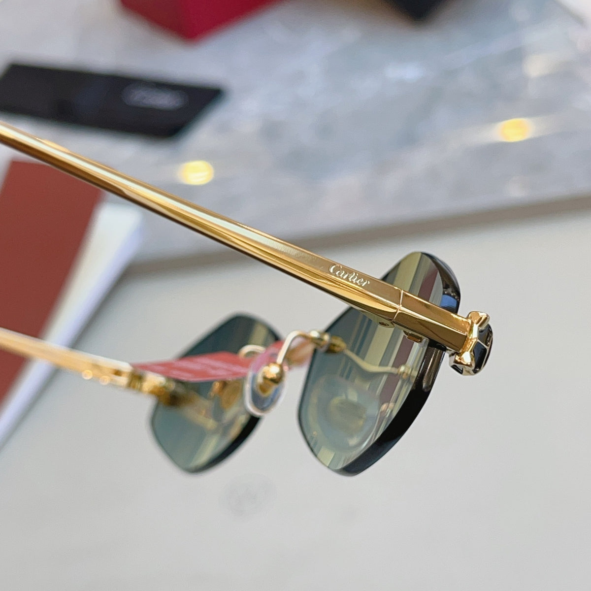 Cartier CT0433S Fashion Red Lens Sunglasses for Men & Women - 415938 - detail image 5