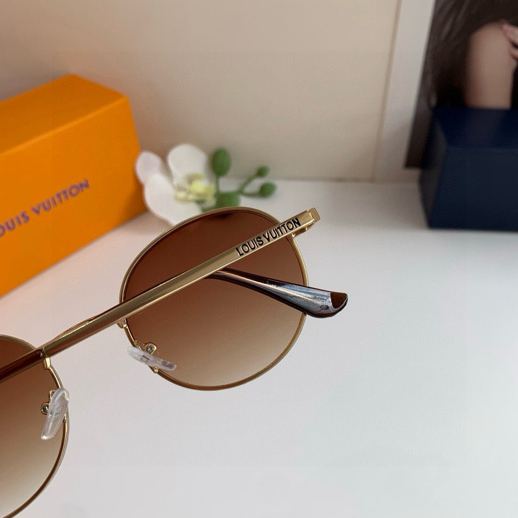 Louis Vuitton Metal Round Red Lens Sunglasses for Men & Women - 357745 - detail image 3