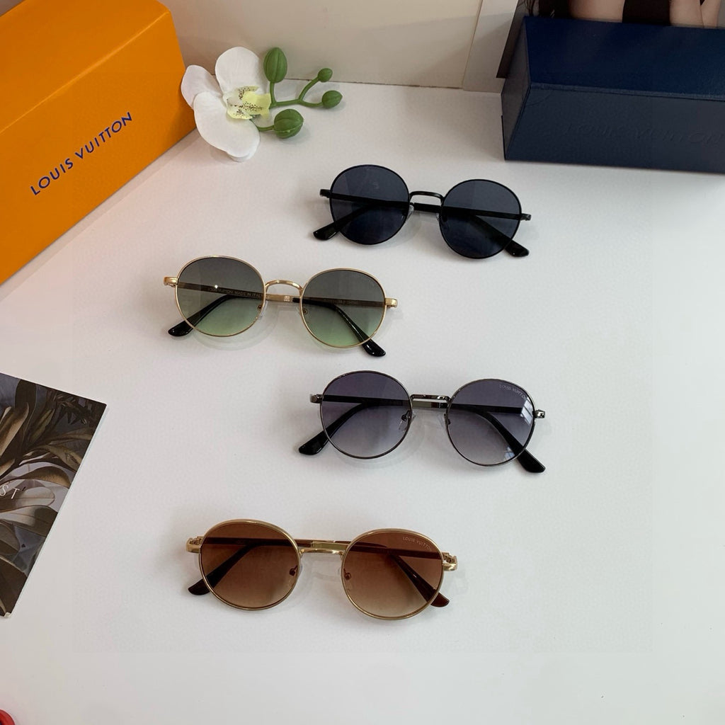 Louis Vuitton Metal Round Red Lens Sunglasses for Men & Women - 357745 - detail image 4