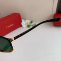 Cartier Square Green Lens Sunglasses for Men & Women - 358518