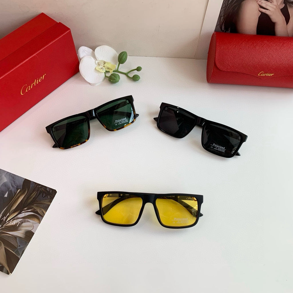 Cartier Square Green Lens Sunglasses for Men & Women - 358518 - detail image 3