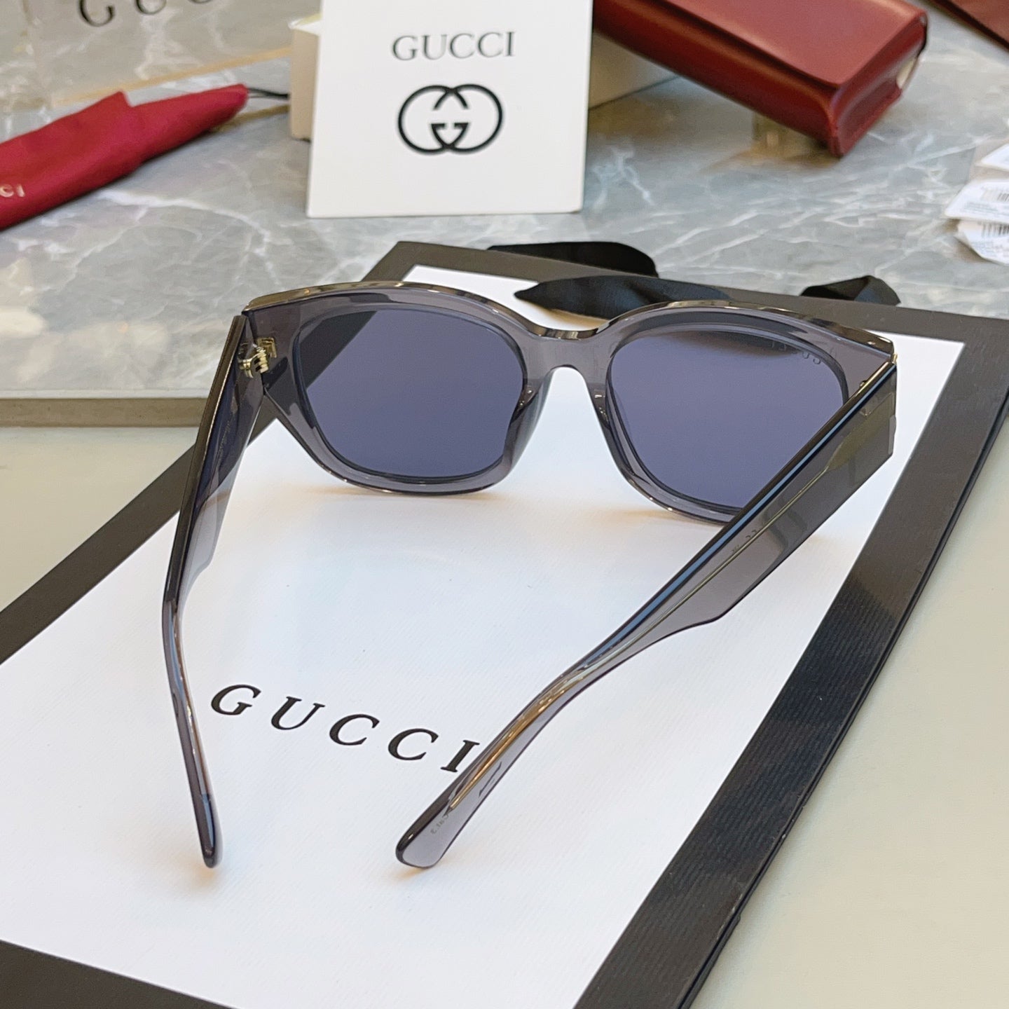 Gucci GG2043SA Fashion Gray Lens Sunglasses for Men & Women - detail image 9