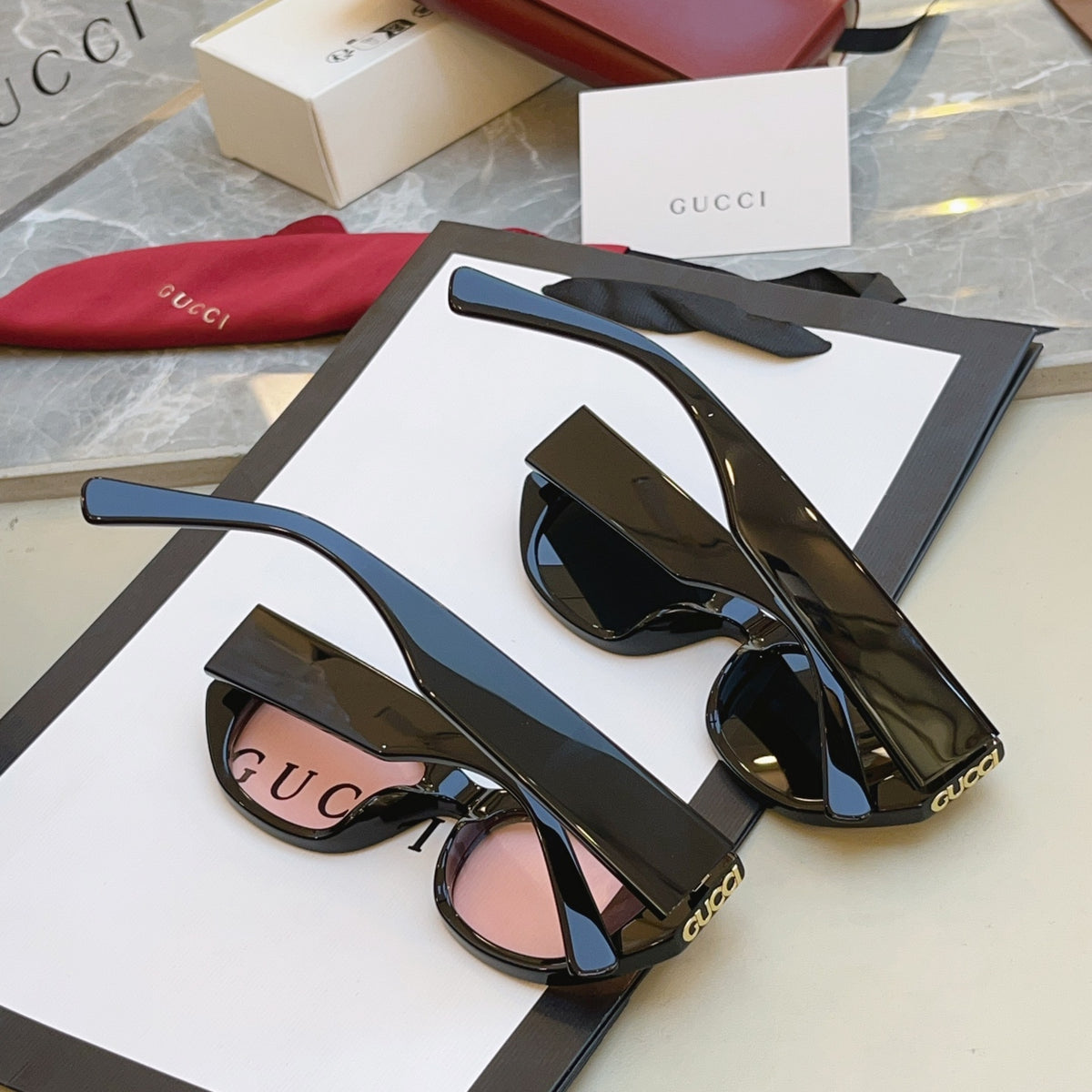 Gucci GG2044SA Fashion Black Lens Sunglasses for Men & Women - detail image 7