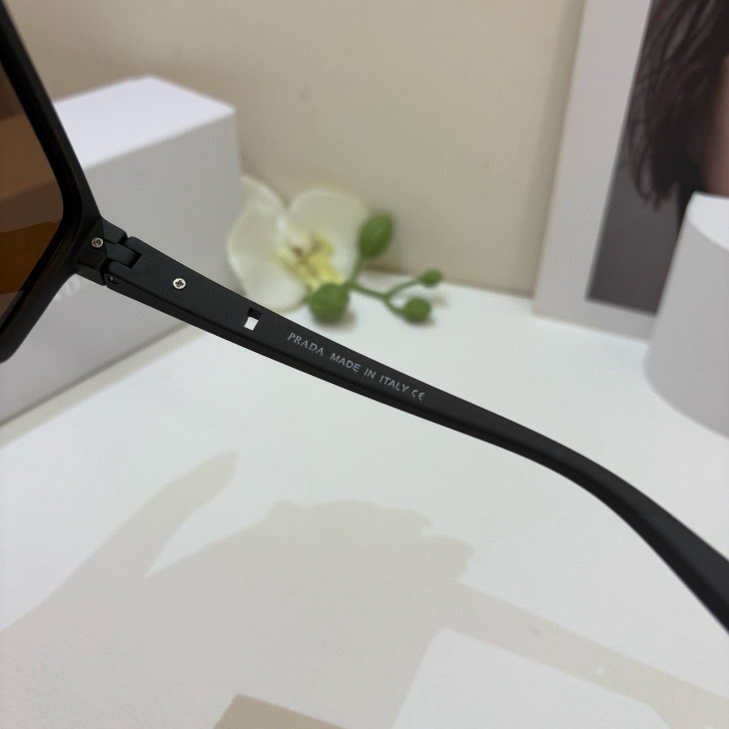 Prada Square Black Lens Sunglasses for Men & Women - 372148