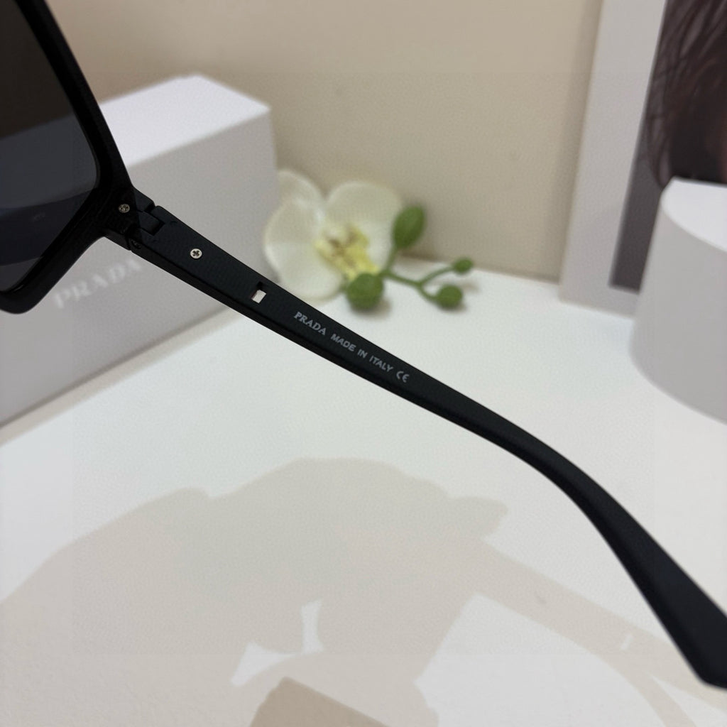 Prada Square Black Lens Sunglasses for Men & Women - 449372