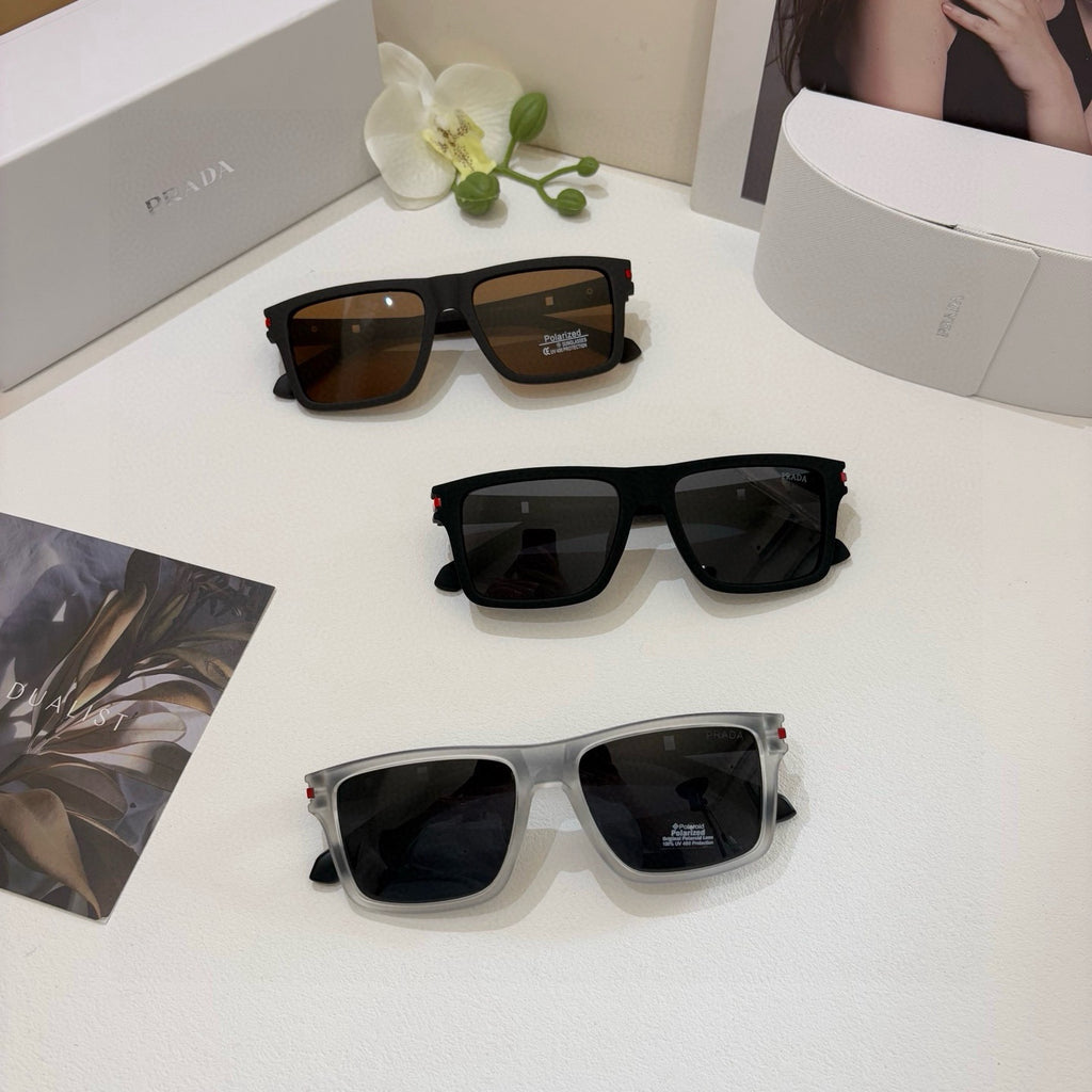 Prada Square Black Lens Sunglasses for Men & Women - 372149 - detail image 2