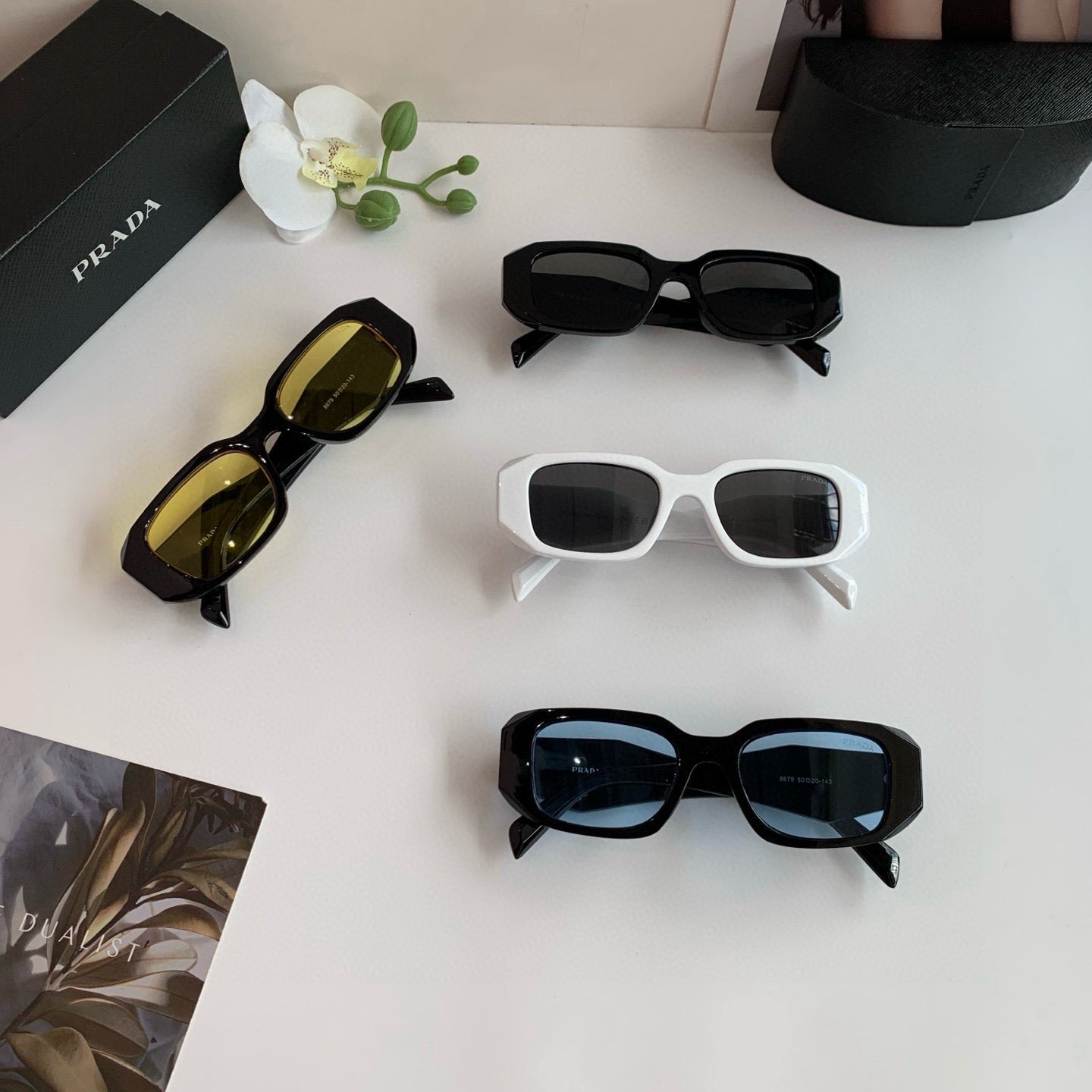 Prada Fashion Black Lens Sunglasses for Men & Women - 372063