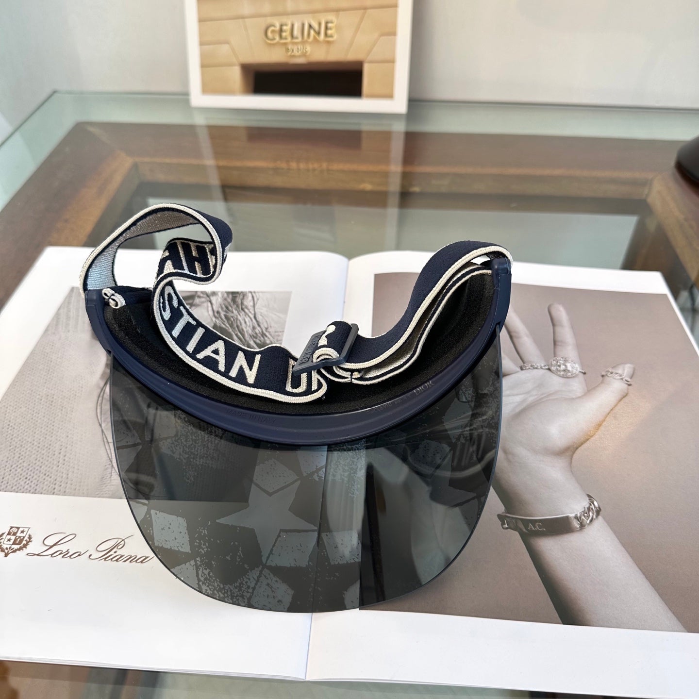 Dior Fashion Black Sun Visor for Men & Women - 132417 - detail image 8