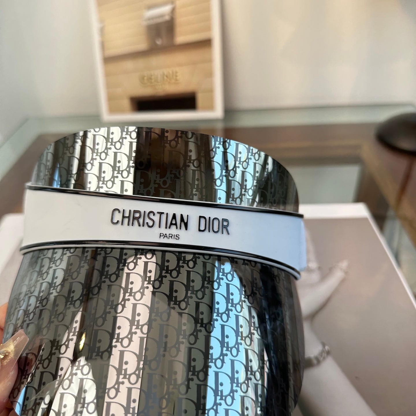Dior Fashion Gray Sun Visor for Men & Women - 132419 - detail image 6