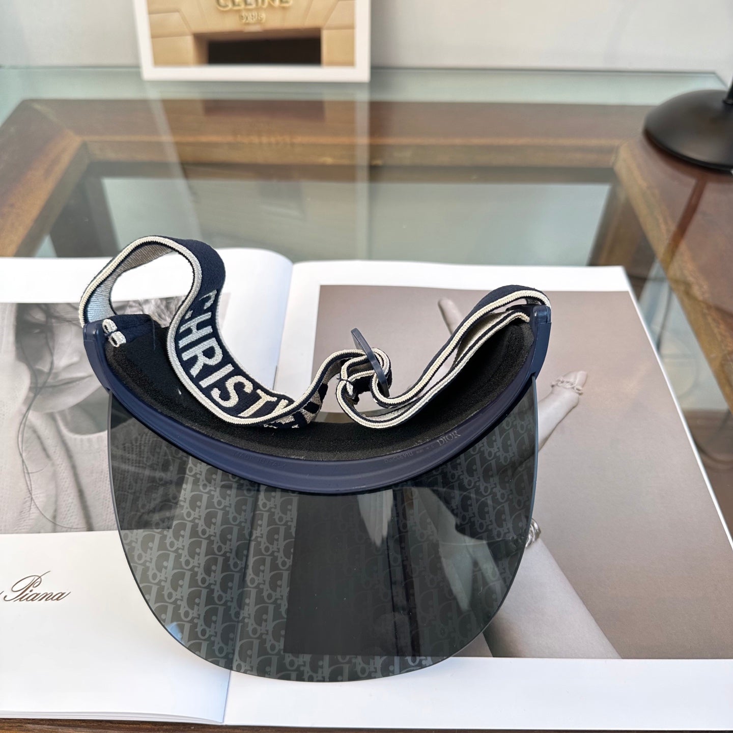Dior Fashion Black Sun Visor for Men & Women - 132420 - detail image 4