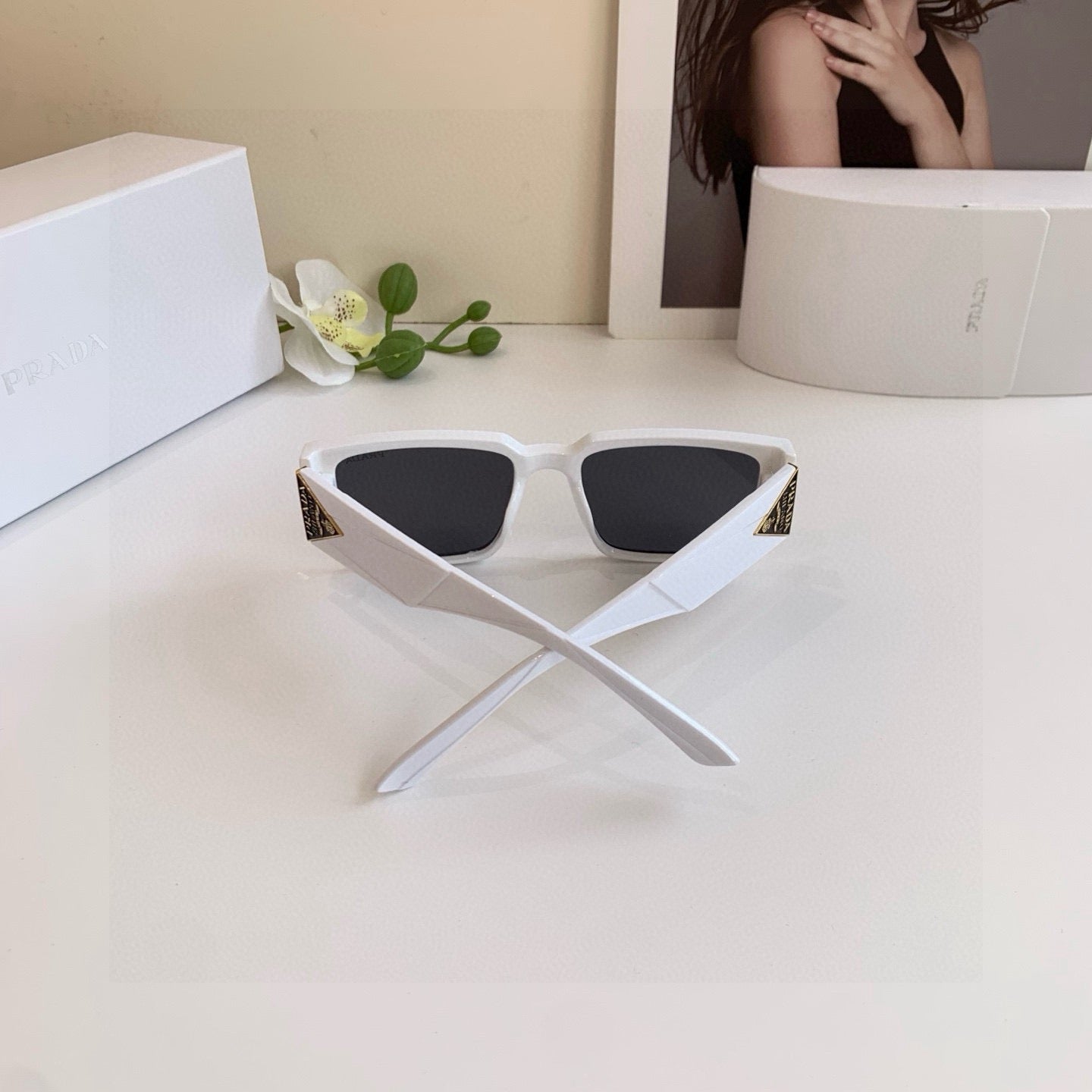Prada Fashion Silver Lens Sunglasses for Men & Women - 465667 - detail image 2