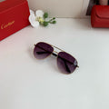 Cartier Aviator Purple Lens Sunglasses for Men & Women - 132527