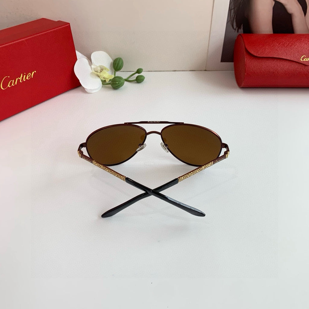 Cartier Aviator Black Lens Sunglasses for Men & Women - 372197 - detail image 5