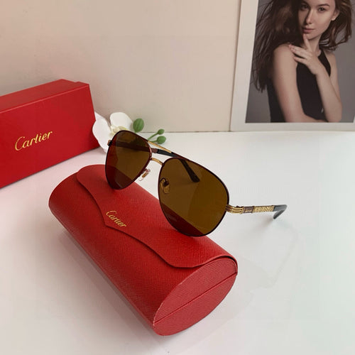 Cartier Aviator Black Lens Sunglasses for Men & Women - 132526 - detail image 2
