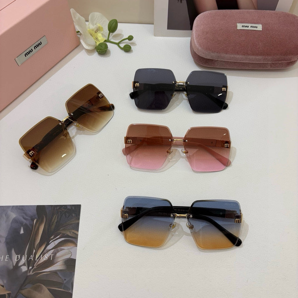 Miu Miu Square Brown Lens Sunglasses for Men & Women - 132600 - detail image 2