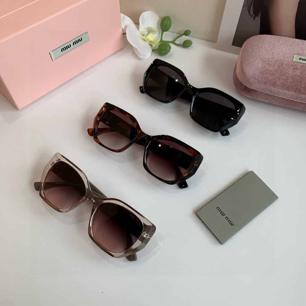 Miu Miu Square Black Lens Sunglasses for Men & Women - 132603 - detail image 3