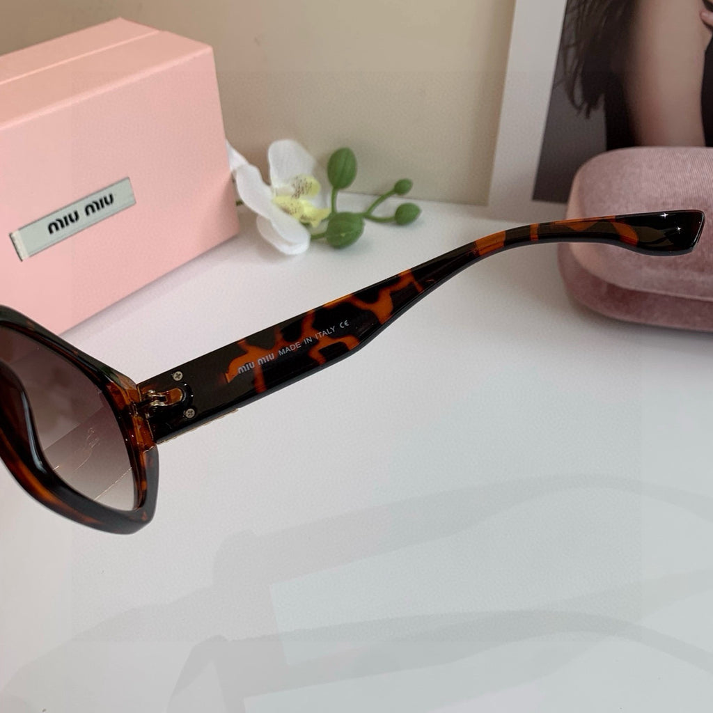 Miu Miu Square Black Lens Sunglasses for Men & Women - 132603
