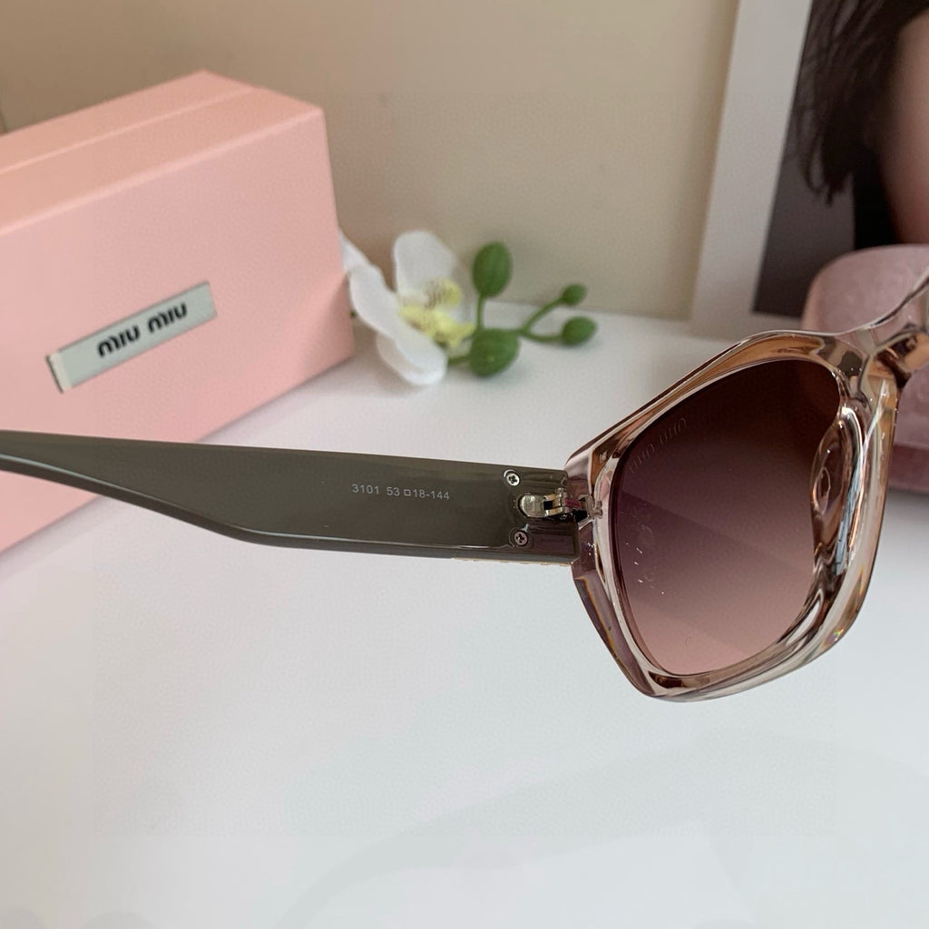 Miu Miu Square Red Lens Sunglasses for Men & Women - 382987