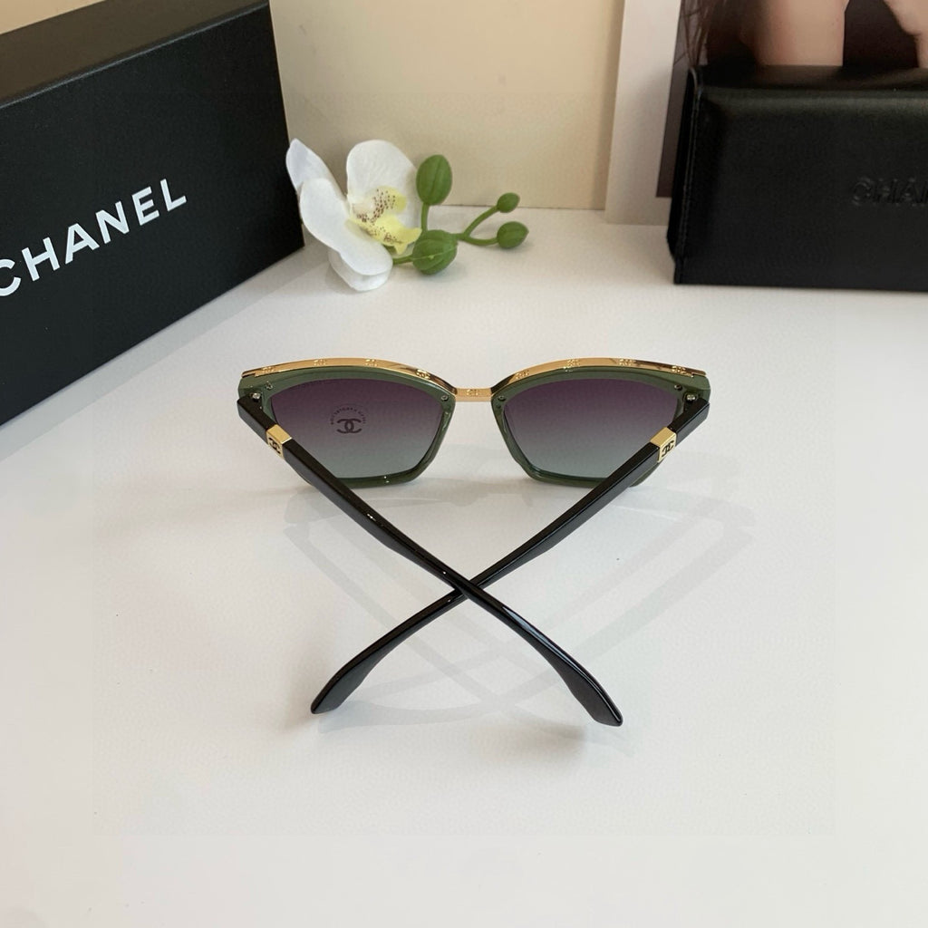 Chanel Cat-Eye Black Lens Sunglasses for Men & Women - 132377