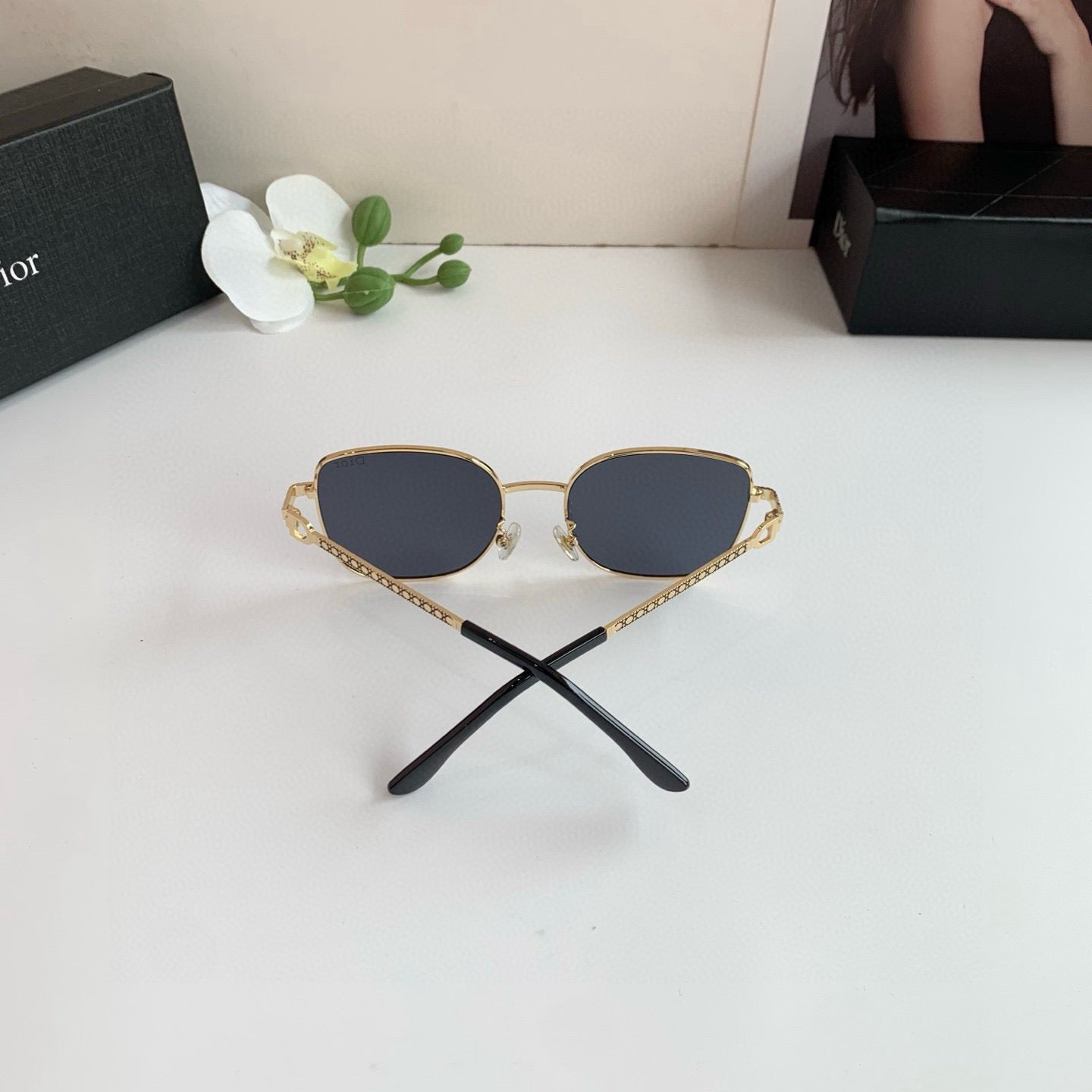 Dior Square Silver Lens Sunglasses for Men & Women - 382385 - detail image 2