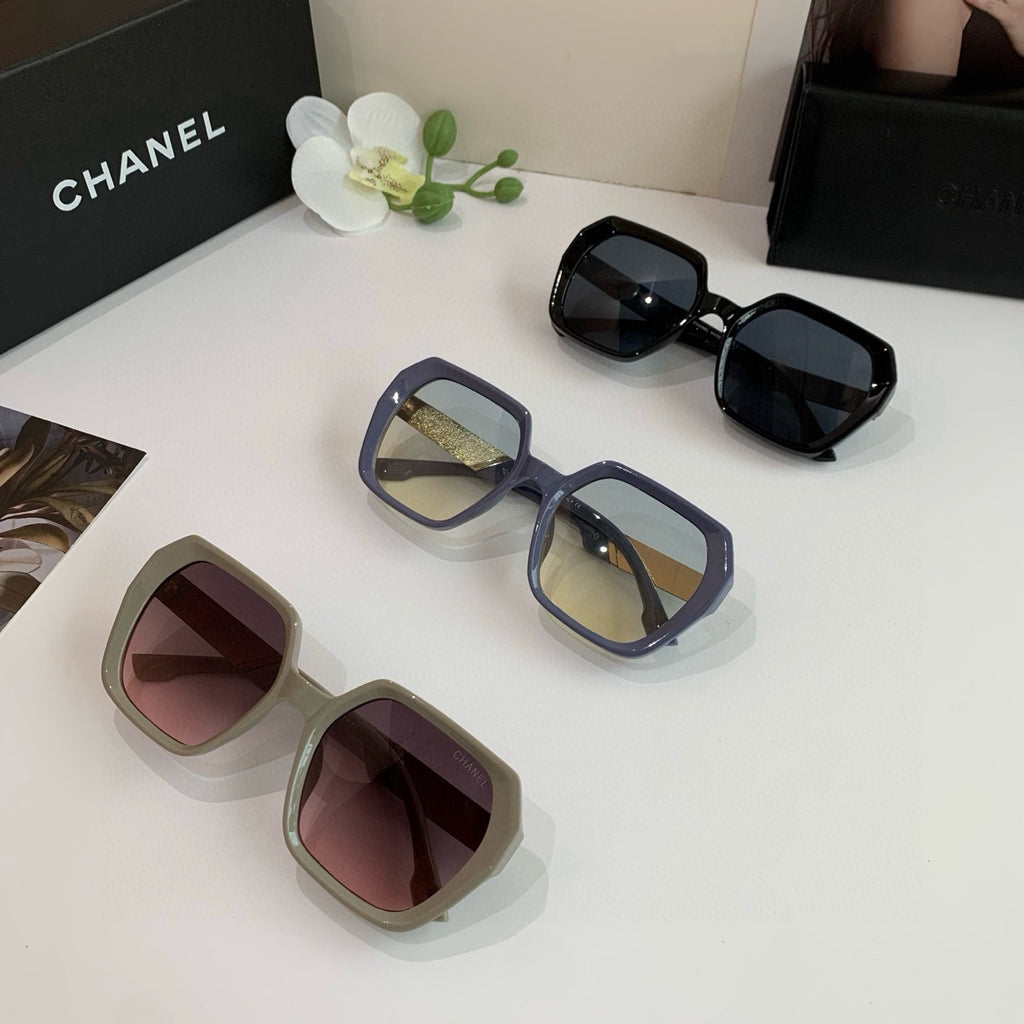 Chanel Square Black Lens Sunglasses for Men & Women - 382214 - detail image 4