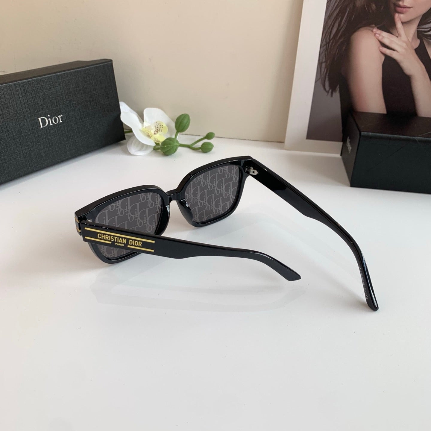 Dior Square Gray Lens Sunglasses for Men & Women - 465281 - detail image 3