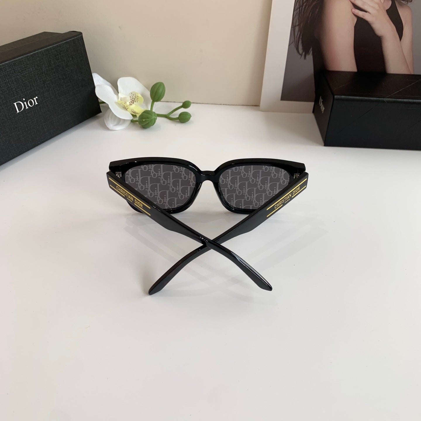 Dior Square Gray Lens Sunglasses for Men & Women - 382424 - detail image 2