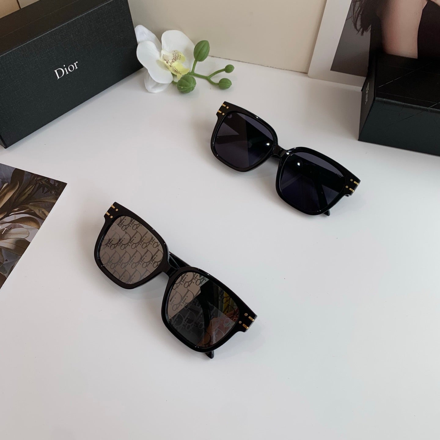 Dior Square Gray Lens Sunglasses for Men & Women - 465281 - detail image 4