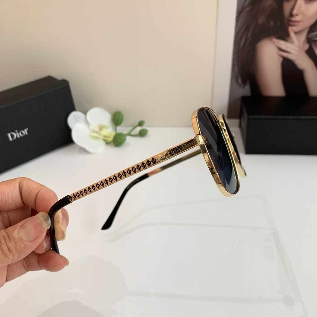 Dior Polarized Metal Square Silver Lens Sunglasses for Men & Women - 382428 - detail image 2