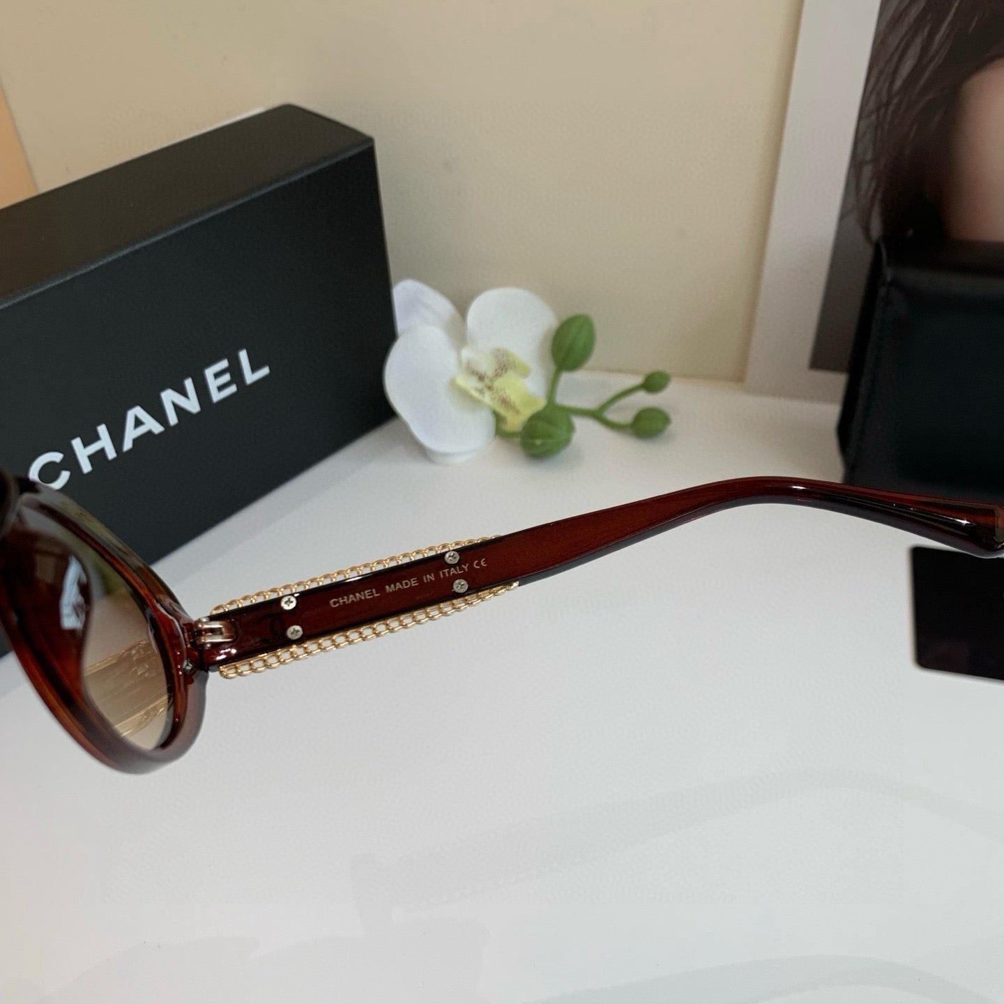 Chanel Fashion Red Lens Sunglasses for Men & Women - 382204